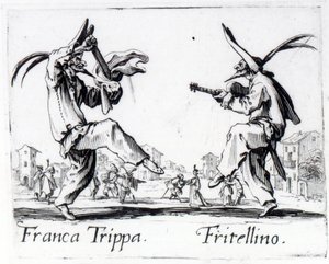 Balli de Sfessania、1622年頃 作： Jacques Callot